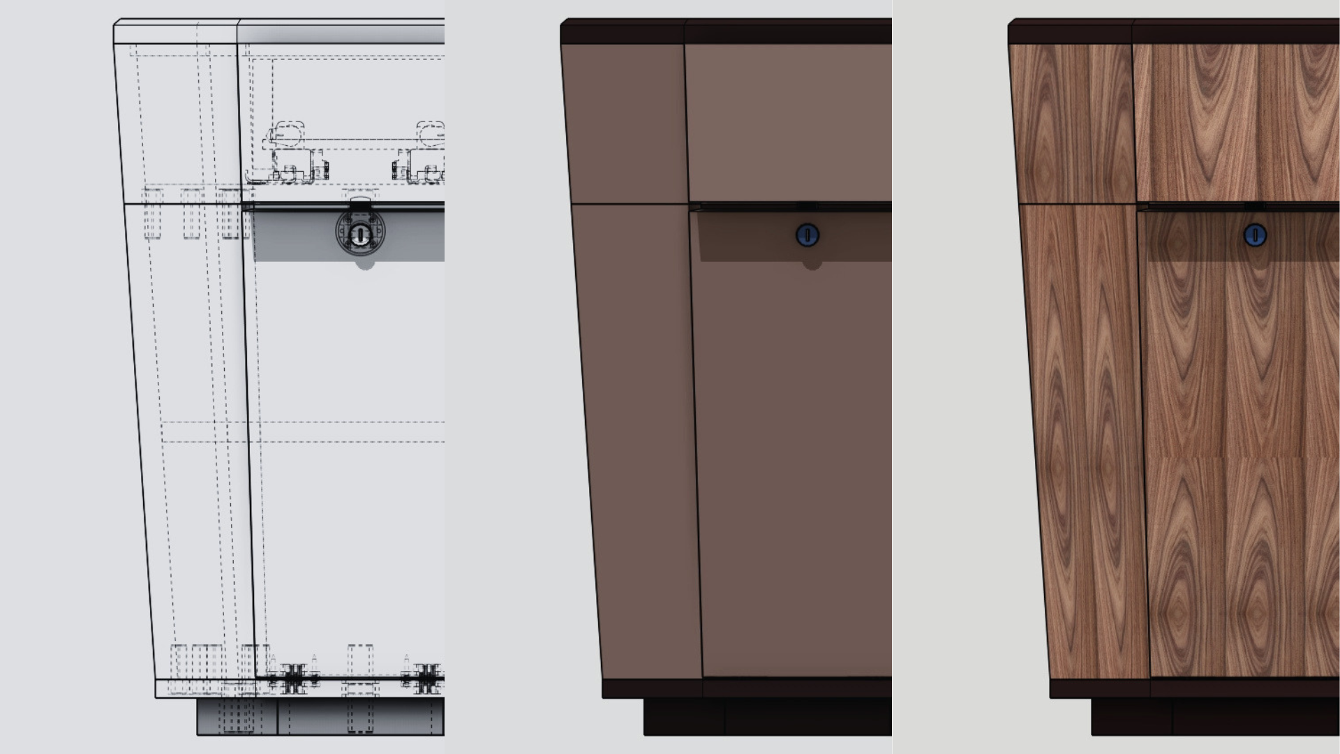 Étapes de dessin, modélisation et rendu matière