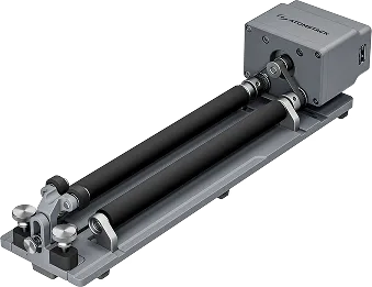 Système rotatif à deux rouleaux pour objets cylindriques